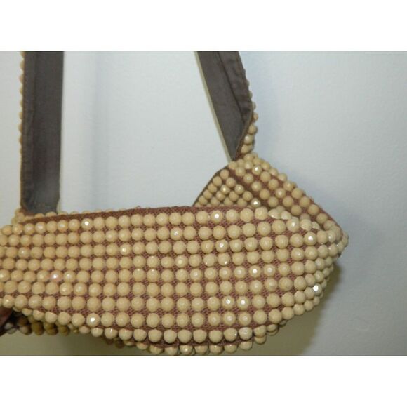 Vintage Beaded Crossbody Bag - Brown and Black - Picture 7 of 9